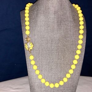 NWOT J. Crew Yellow Ladybug Necklace